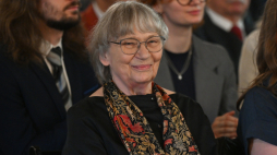 Dyrygentka Agnieszka Duczmal odebrała Nagrodę im. Erazma i Anny Jerzmanowskich Polskiej Akademii Umiejętności podczas uroczystości na Wawelu w Krakowie. Fot. PAP/Art Service