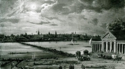 "Zaćmienie słońca w roku 1851" - zaginiony obraz Marcina Zalewskiego. Reprodukcja: https://www.gov.pl/web/kultura/