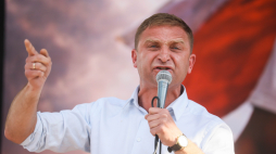 Robert Bąkiewicz podczas manifestacji w Warszawie (zdjęcie ilustracyjne). Fot. PAP/Leszek Szymański
