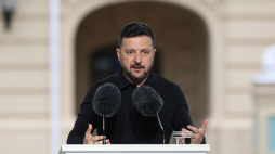 Prezydent Ukrainy Wołodymyr Zełenski Fot. PAP/Victor Kovalchuk