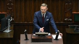 Zbigniew Bogucki, szef kancelarii Prezydenta RP w Sejmie: To, co wydarzyło się na Wołyniu i w Małopolsce Wschodniej, trzeba nazwać po imieniu. To było ludobójstwo. Fot. PAP/Marcin Obara
