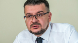 Szef Ukraińskiego Instytutu Pamięci Narodowej Ołeksandr Ałfiorow. Fot. PAP/Vladyslav Musiienko