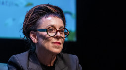 Laureatka Nagrody Nobla w dziedzinie literatury Olga Tokarczuk. Fot.  PAP/Wojtek Jargiło