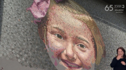 Powstający mural 8-letniej bohaterki Powstania Warszawskiego. Źródło: TVP3 Kraków