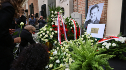 Uroczystości pogrzrebowe Jana Frycza na Powązkach w Waeszawie. Fot. PAP/Leszek Szymański