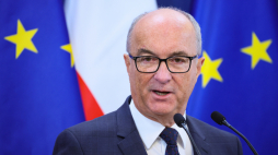 Marszałek Włodzimierz Czarzasty podczas konferencji prasowej w Sejmie. Fot. PAP/Leszek Szymański