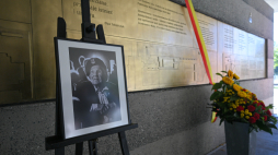 Nadanie Izbie Pamięci (oddziałowi Muzeum Warszawy) imienia uczestniczki Powstania Warszawskiego Wandy Traczyk-Stawskiej w Parku Powstańców Warszawy przy Cmentarzu Powstańców na Woli w stolicy. Fot. PAP/Marcin Obara