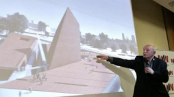 Prezentacja zwycięskiego projektu na koncepcję Muzeum II Wojny Światowej w Gdańsku. 20.10.2010. Fot. PAP/A. Warżawa