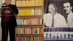 Kazimierz Kutz podczas uroczystości otwarcia gabinetu Jana Karskiego. Fot. Instytut Dialogu i Tolerancji im. Karskiego