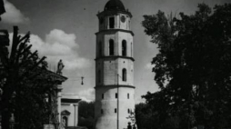 Wilno. Katedra św. Stanisława pw. Trójcy Świętej przy placu Katedralnym. 1936 r. Fot. NAC