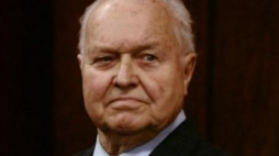 Były I sekretarz KC PZPR Stanisław Kania przed Sądem Okręgowym w Warszawie. Fot. PAP/P. Kula