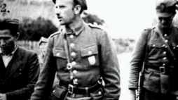 Mjr Zygmunt Szendzielarz "Łupaszka", wachm. Wacław Beynar "Orszak" i por. Jerzy Jezierski "Stefan". Fot. IPN