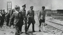 Jedna z wizyt Reichsfuhrera SS Heinricha Himmlera w KL Auschwitz. Fot. NAC