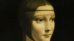 "Dama z gronostajem", obraz Leonarda da Vinci. Fot. PAP