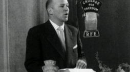 Nowak-Jeziorański Jan - dyrektor Rozgłośni Polskiej Radia Wolna Europa. Fot. NAC