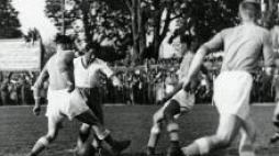 Mecz piłki nożnej Pogoń Lwów - Warta Poznań we Lwowie. 1938.05.15. Fot. NAC 