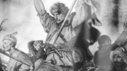 Artur Grottger - "Leśny bój". Fot. PAP/J. Ochoński