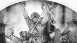 Obraz "Bój leśny", Artur Grottger. Fot. PAP/J. Ochoński