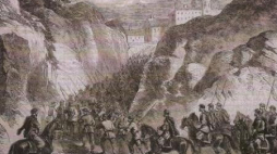 Oddział powstańczy na okładce książki: „Grajcie Echa, Grzmijcie skały... Powstanie styczniowe w dolinie Prądnika".