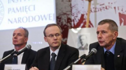 Prezentacja pierwszych wyników badań szczątków ofiar komunizmu. Fot. PAP/R. Guz