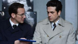 Marcin Dorociński i Patrick Wilson na planie filmu "Jack Strong" w reż. Władysława Pasikowskiego. Fot. PAP/J. Turczyk