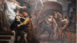 "Nocne przygody Jana Olbrachta z Kallimachem" pędzla Jana Matejki. Fot. PAP/J. Turczyk 