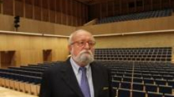 Krzysztof Penderecki w Lusławicach. Fot. PAP/J. Bednarczyk