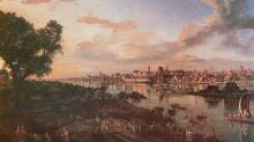 Obraz Canaletta pt. Widok Warszawy od strony Pragi, 1770 r. Fot. PAP/Reprodukcja