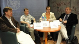 IPN Centrum Edukacyjne. Od lewej: M. Wierzbicki , K. Kosiński , A. Zawistowski , J. Eisler. Fot. PAP /A. Rybczyński