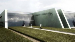 Wizualizacja Muzeum Bitwy Warszawskiej w Ossowie. Źródło: "Park Kulturowy – Ossów – Wrota Bitwy Warszawskiej 1920 roku"
