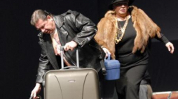 Aktorzy Janusz Gajos i Anna Seniuk podczas próby "Miłość na Krymie" w Teatrze Narodowym. Fot. PAP/A. Rybczyński