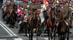 Grupy rekonstrukcjne podczas obchodów Święta Wojska Polskiego w Warszawie. Fot. PAP/R. Pietruszka