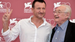 Robert Więckowicz i Andrzej Wajda. Fot. PAP/EPA