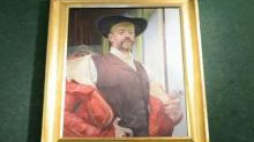 "Autoportret z kwiatem ostu" Jacka Malczewskiego. Fot. PAP/J. Turczyk