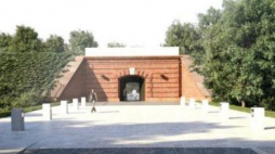 Prezentacja wizualizacji dotyczącej budowy Muzeum Katyńskiego. Fot. PAP/T. Gzell