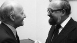 Krzysztof Penderecki i Witold Lutosławski. Fot. PAP/CAF/Z. Matuszewski