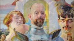 Fragment obrazu "Polski Hektor" Malczewskiego. Fot. PAP/G. Jakubowski
