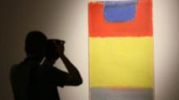 "Mark Rothko. Obrazy z National Gallery of Art w Waszyngtonie" w Muzeum Narodowym w Warszawie. Fot. PAP/L. Szymański 