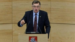 Premier Litwy Algirdas Butkeviczius. Fot. PAP/W. Pacewicz