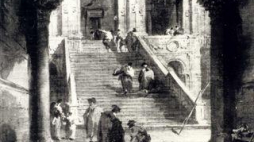 Obraz "Schody pałacowe" Francesco Guardiego. Źródło: MKiDN