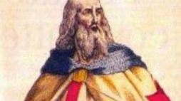 Wielki mistrz Jakub de Molay. Źródło: Wikimedia Commons