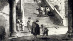 Obraz "Schody pałacowe" Francesco Guardiego. Źródło: MKiDN