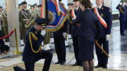Uroczystość nadania i przekazania sztandaru Straży Marszałkowskiej. Fot. PAP/J. Turczyk