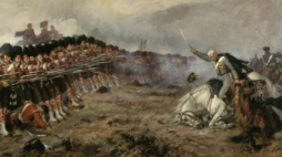 Wojna krymska: "Cienka czerwona linia" obraz Roberta Gibba. Fot. Wikipedia. Źródło: National War Museum of Scotland