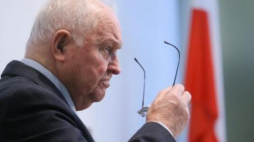 Były I sekretarz KC PZPR Stanisław Kania, podczas rozprawy w Sądzie Najwyższym w Warszawie. Fot. PAP/P. Supernak