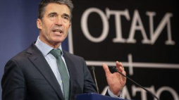 Sekretarz generalny NATO Anders Fogh Rasmussen. Fot. PAP/EPA
