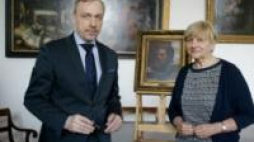Minister Bogdan Zdrojewski oraz Dyrektor Muzeum Narodowego w Warszawie Agnieszka Morawińska. Fot. Danuta Matloch