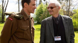 Syn rotmistrza Witolda Pileckiego, Andrzej Pilecki i aktor Marcin Kwaśny. Fot. PAP/G. Momot