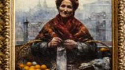  Obraz "Pomarańczarka" Aleksandra Gierymskiego. Fot. PAP/J. Kamiński