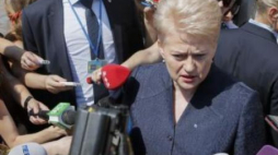 Prezydent Litwy Dalia Grybauskaite. Fot. PAP/EPA